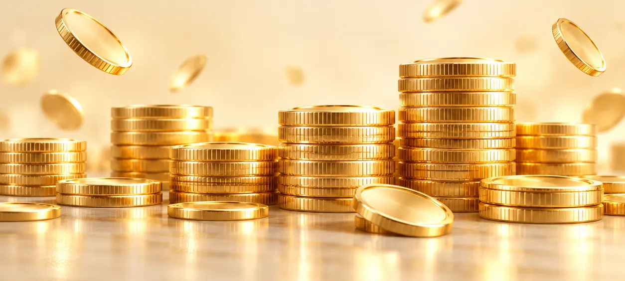 making money coins wide